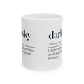 Funny Astronomy Coffee Mug Dark Sky Definition For Stargazers