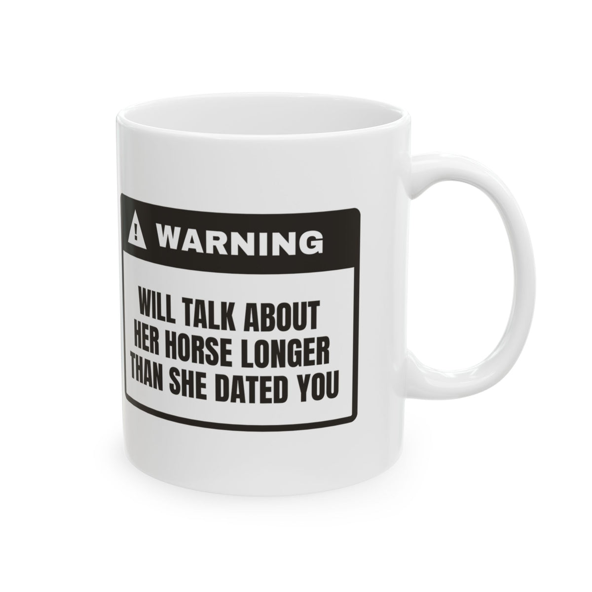 Horse Talk Warning Coffee Mug For Horse Girls