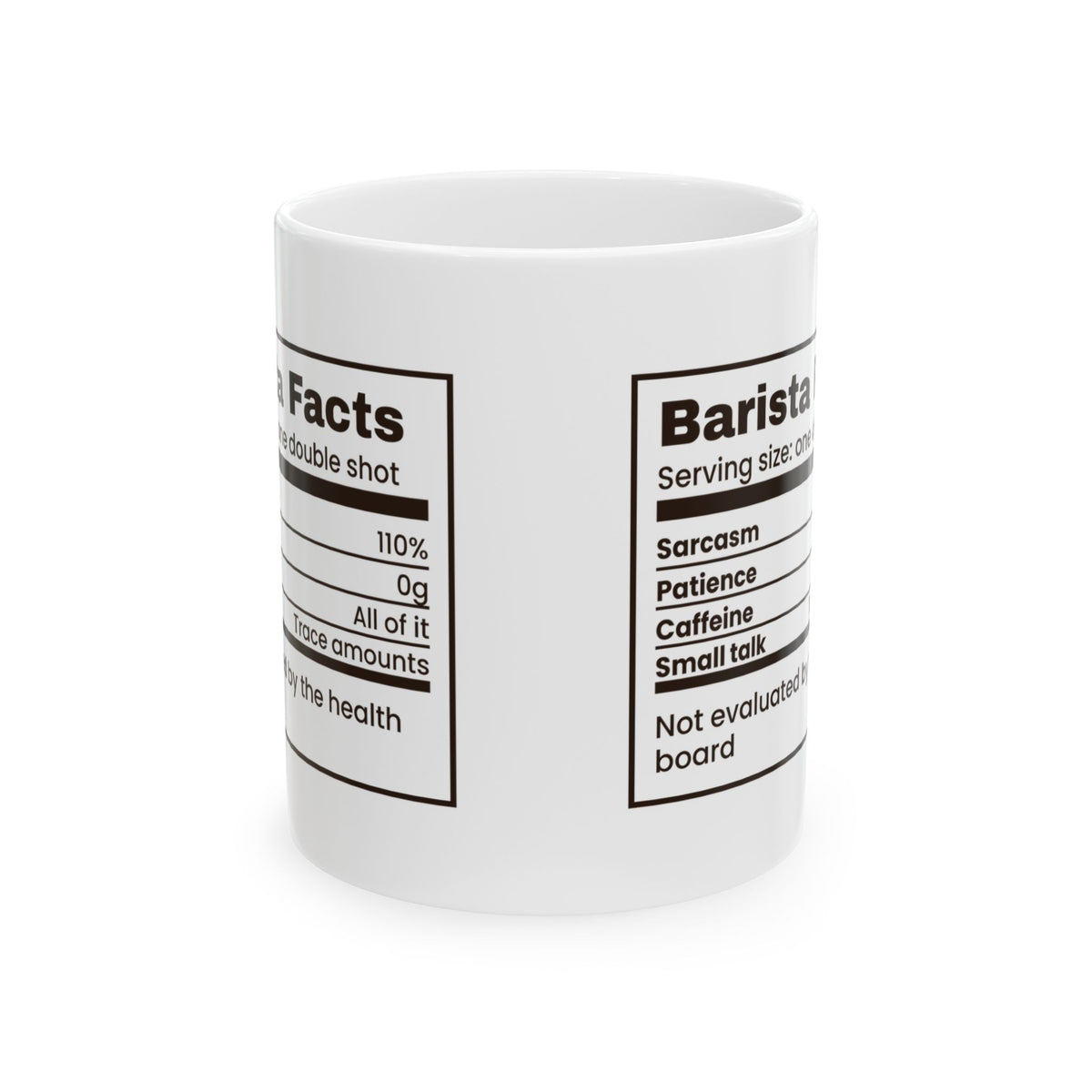 Barista Coffee Mug Barista Facts 110% Sarcasm