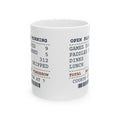 Pickleball Coffee Mug Nine Games Before Lunch Open Play Receipt