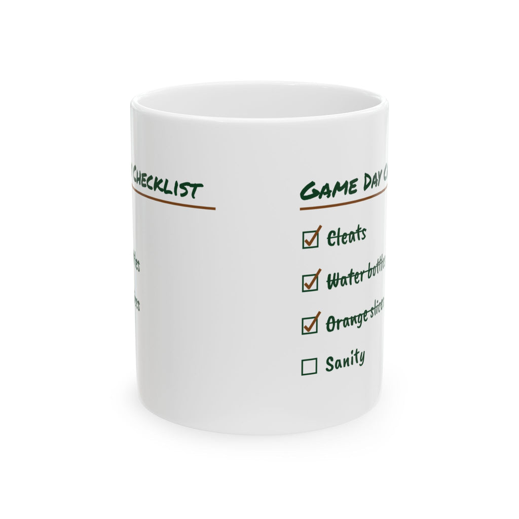 Soccer Mom Coffee Mug Game Day Checklist