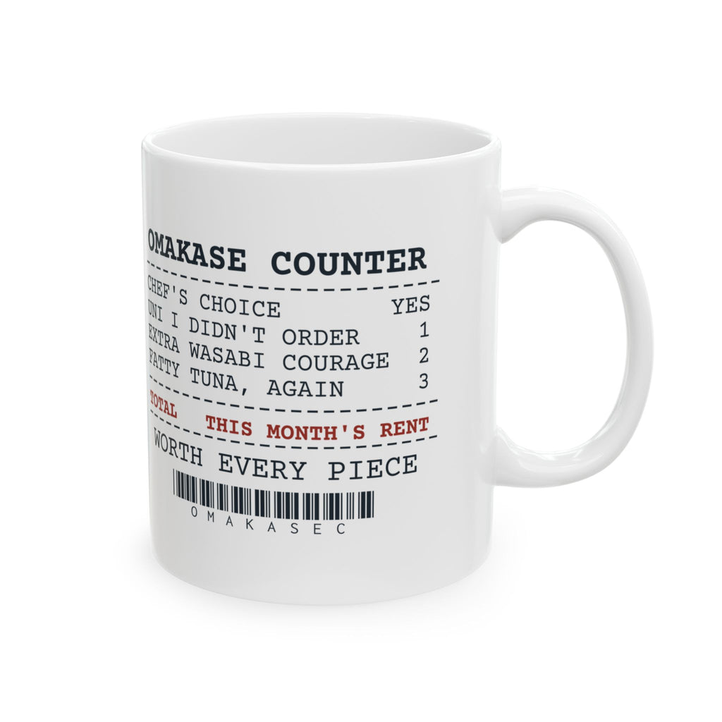 Funny Sushi Coffee Mug Omakase Receipt For Sushi Lovers