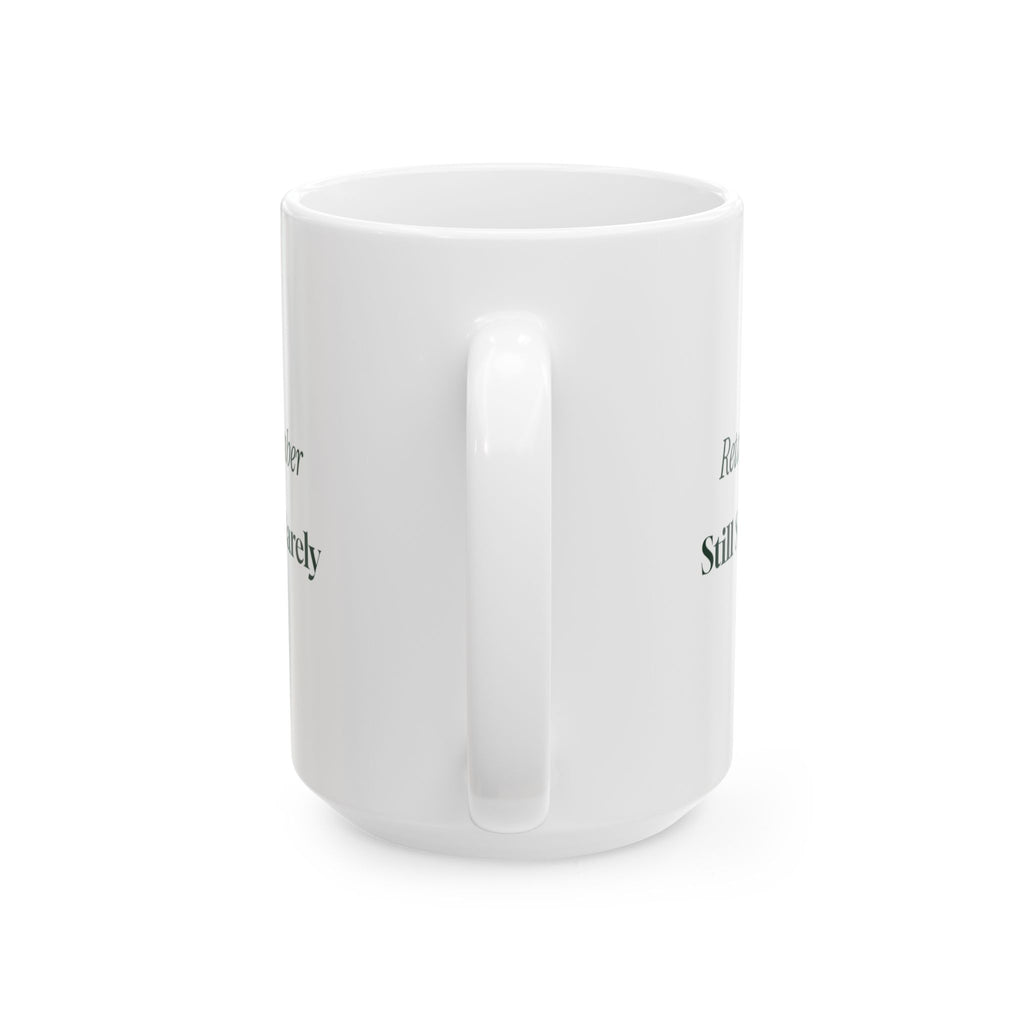 Funny Christmas Coffee Mug Retail In December Still Smiling Barely