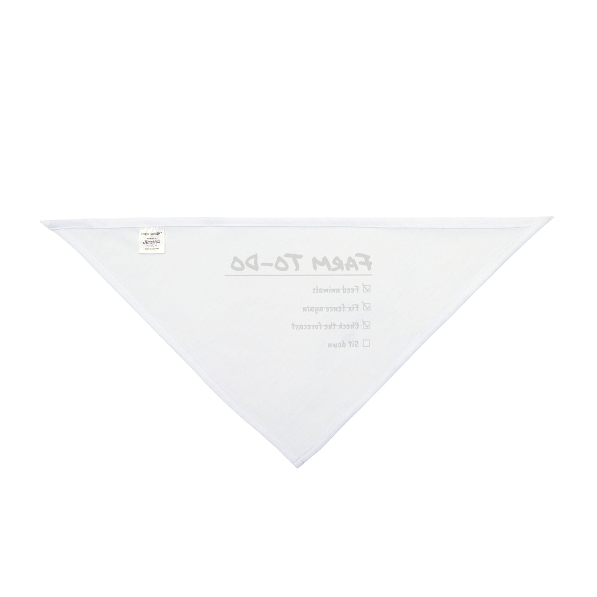 Funny Farmer Dog Bandana Fix Fence Again Farm To Do Checklist