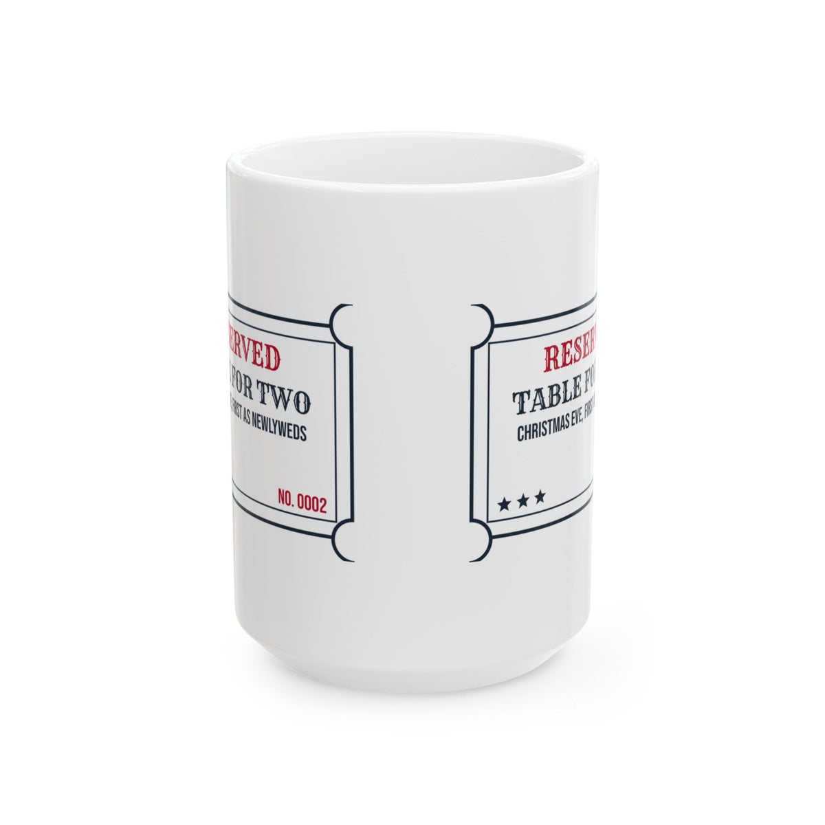 Christmas Coffee Mug Table For Two Christmas Eve 2026 Newlyweds
