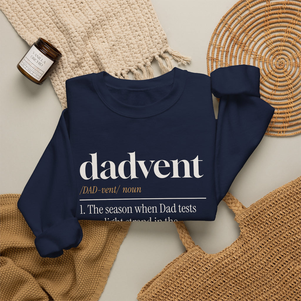 Funny Christmas Dad Sweatshirt Dadvent Dictionary Definition