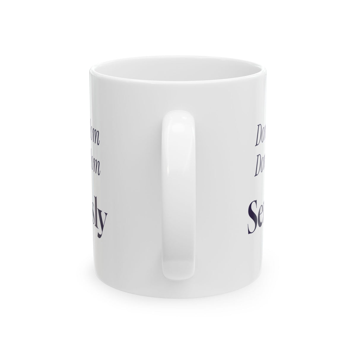 Funny Sister Coffee Mug Don't Tell Mom Retro Text Cup For Sisters