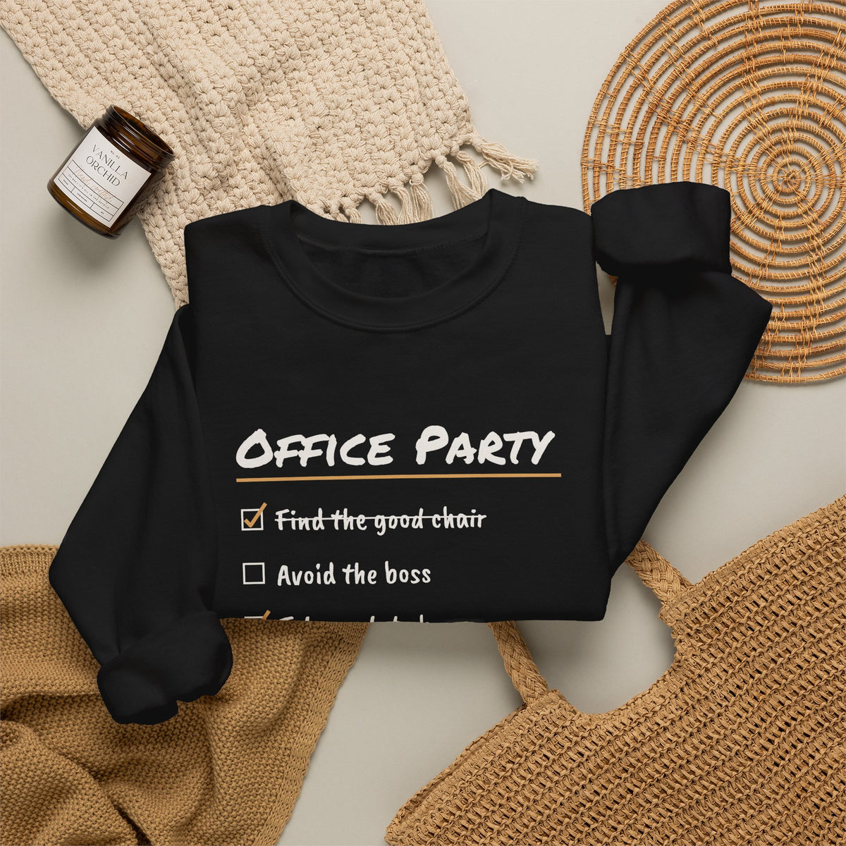 Funny Christmas Coworker Sweatshirt Take A Plate Home Leave By Six