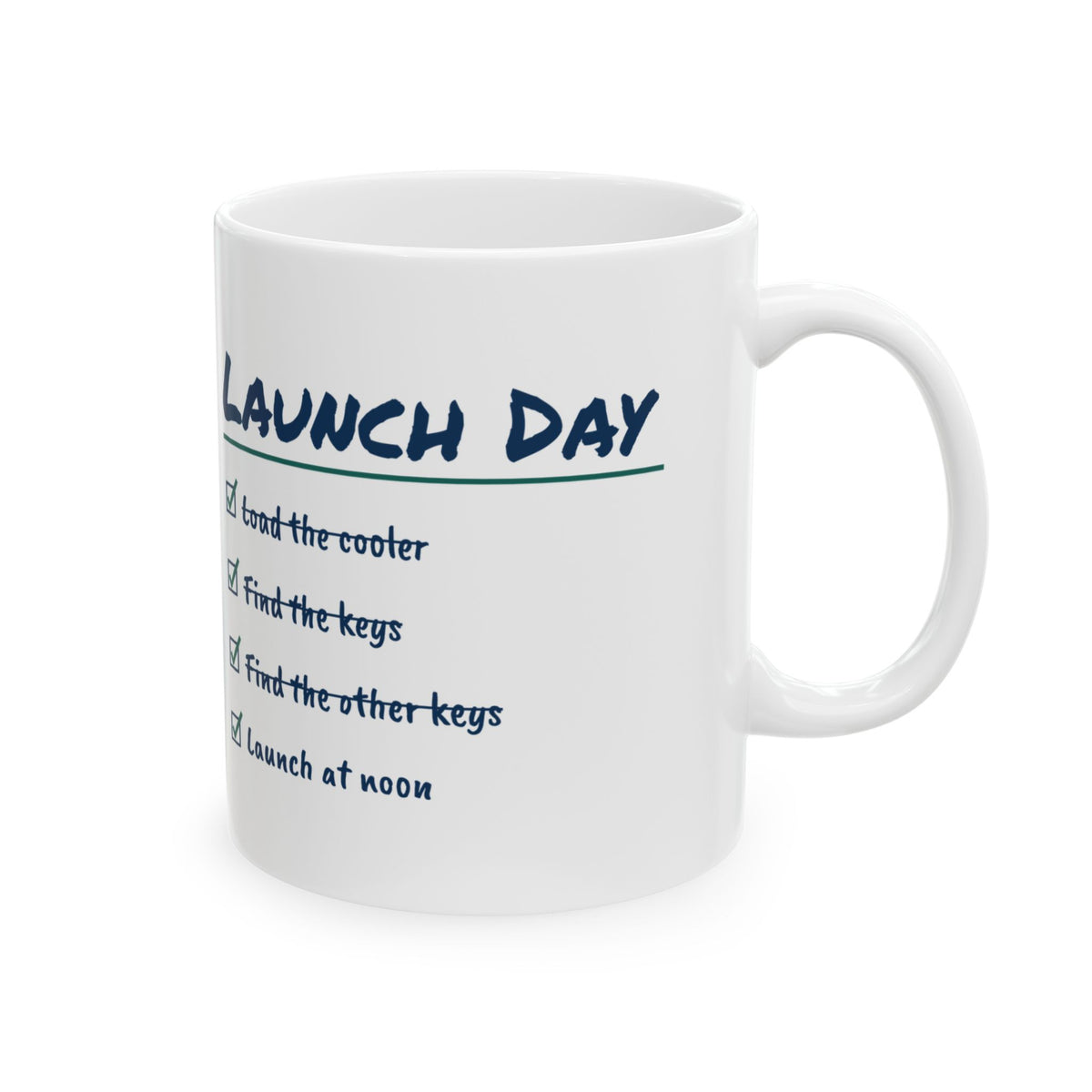 Funny Boat Coffee Mug Find The Other Keys Launch At Noon