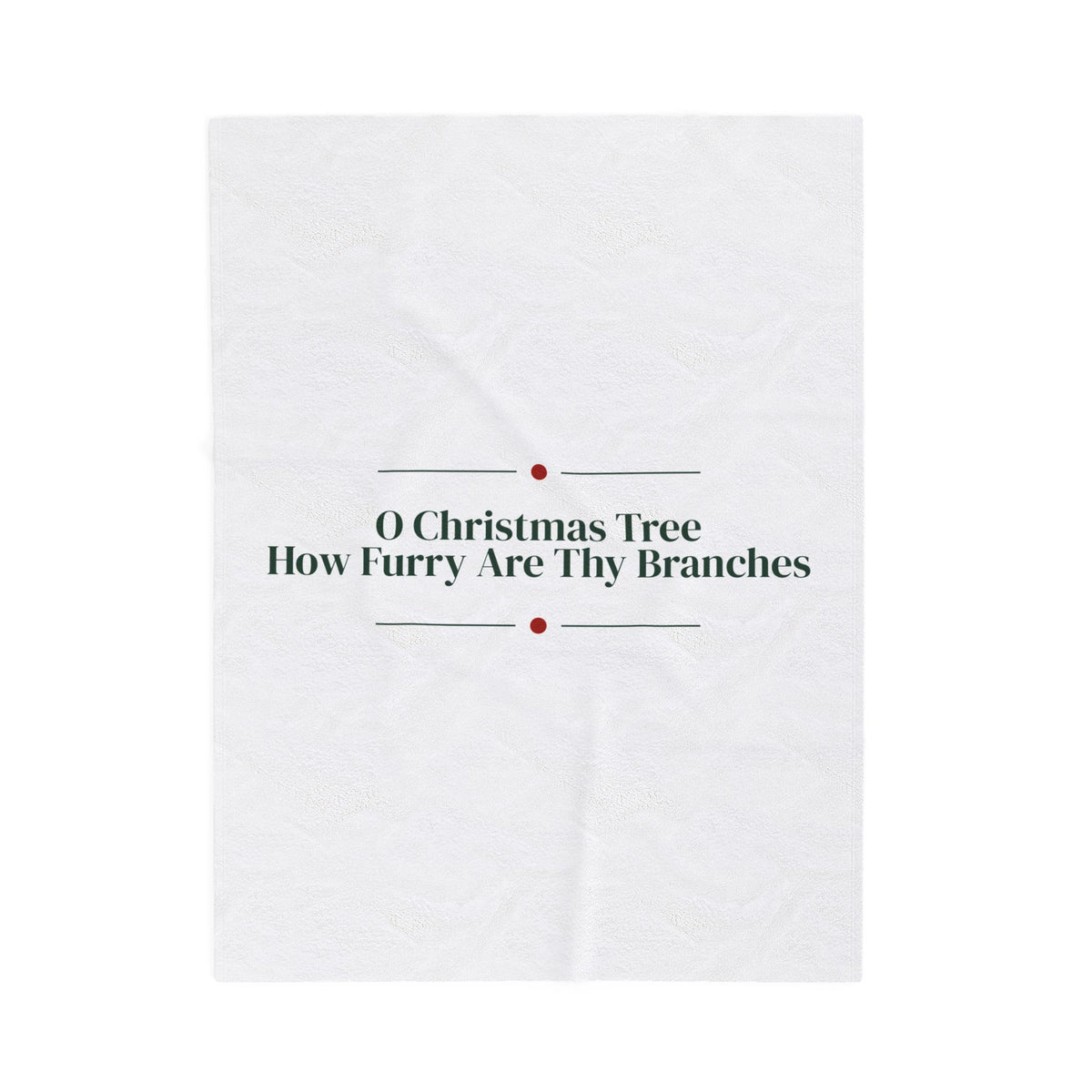 Funny Cat Christmas Throw Blanket O Christmas Tree How Furry Thy Branches