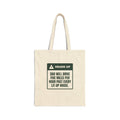 Funny Christmas Dad Tote Bag Drives 5 MPH Past Every Light Show