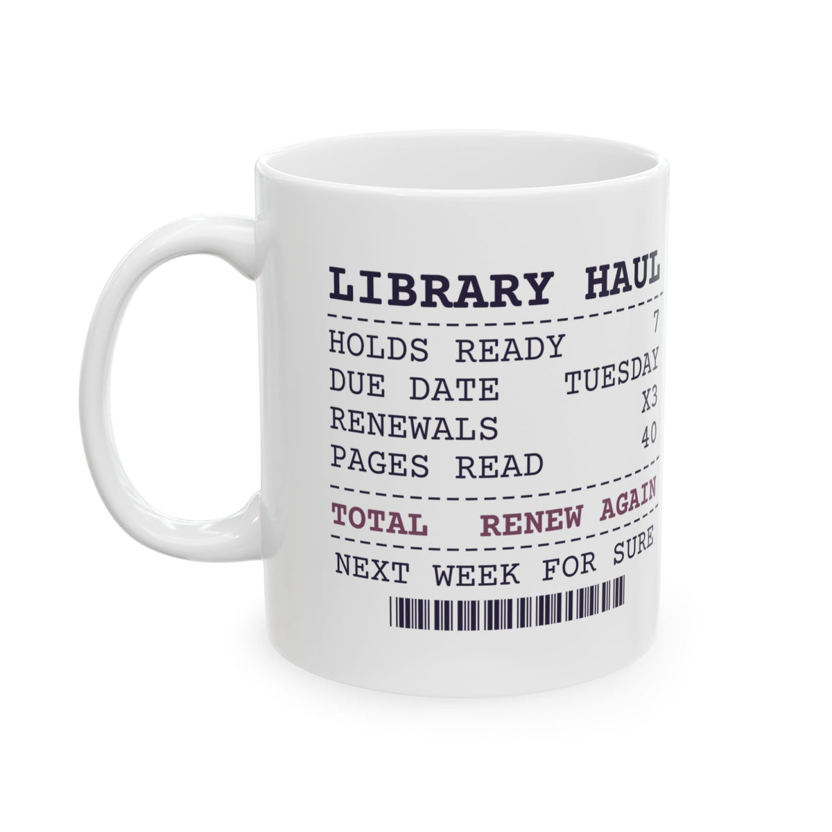 Funny Book Lover Coffee Mug Renewed It Three Times Still On Page 40