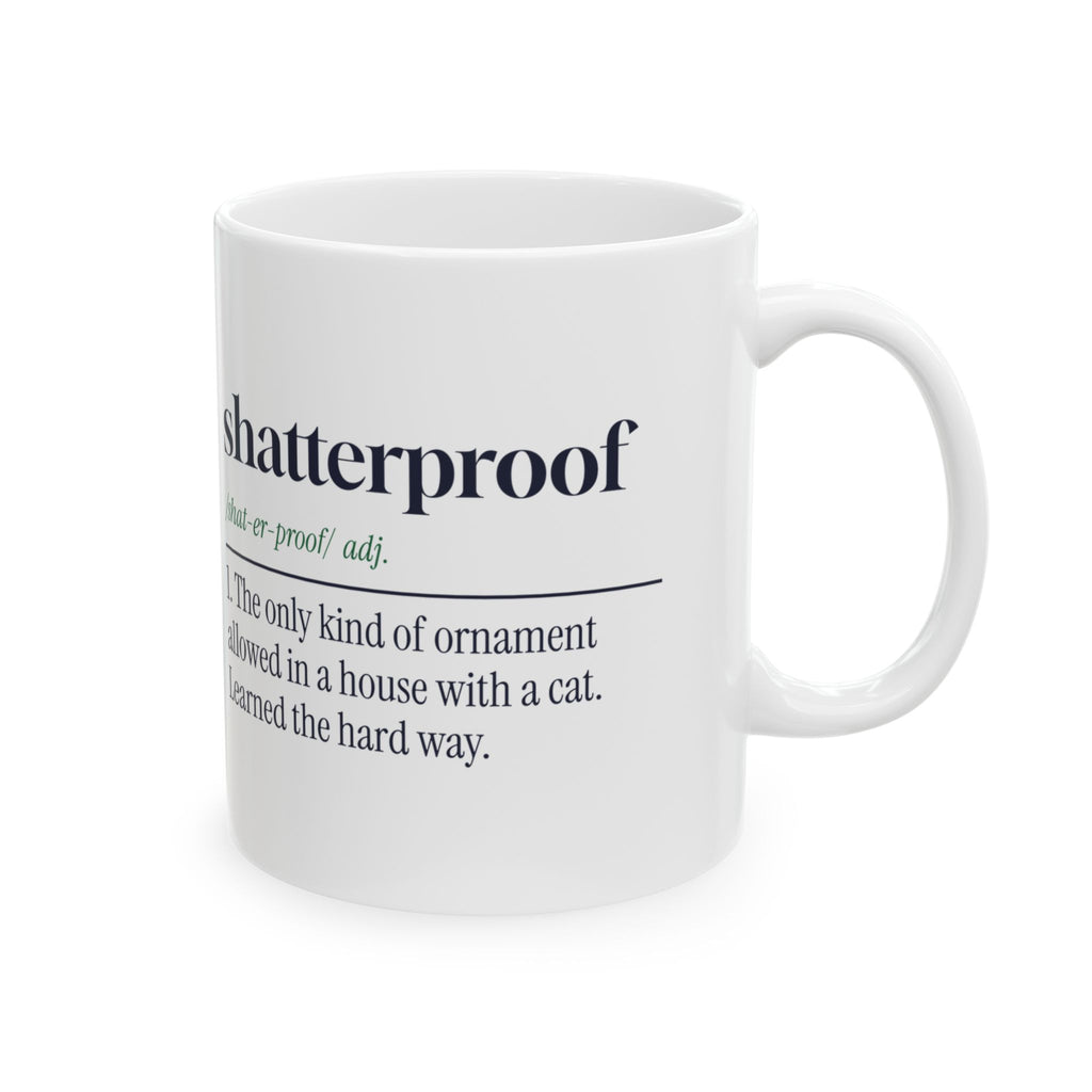 Funny Christmas Cat Coffee Mug Shatterproof Ornament Definition