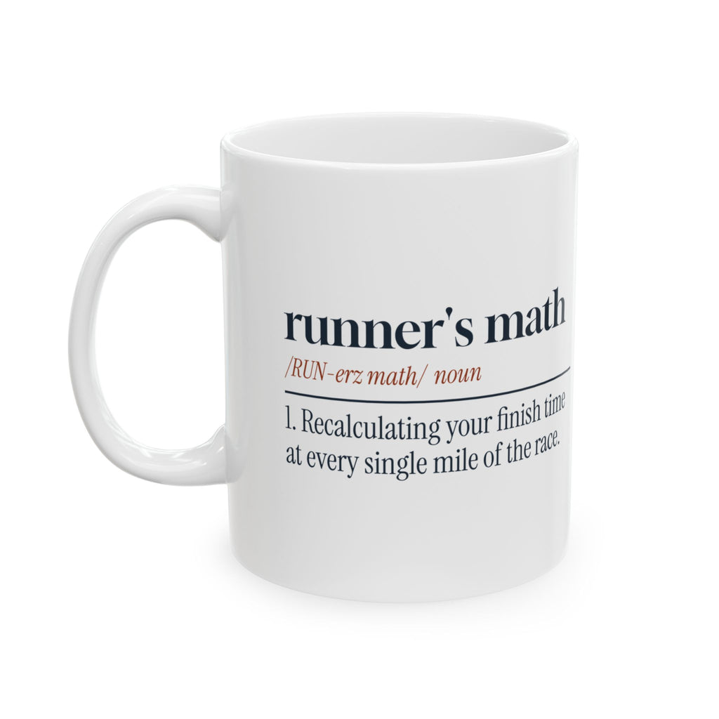Funny Runner Coffee Mug Runner's Math Dictionary Definition