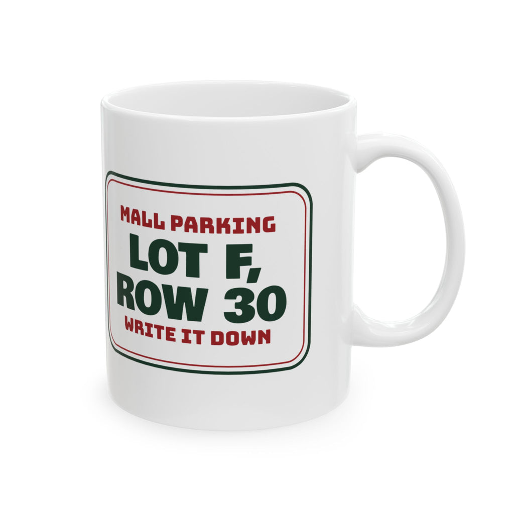 Funny Christmas Shopping Coffee Mug Lot F Row 30 Write It Down