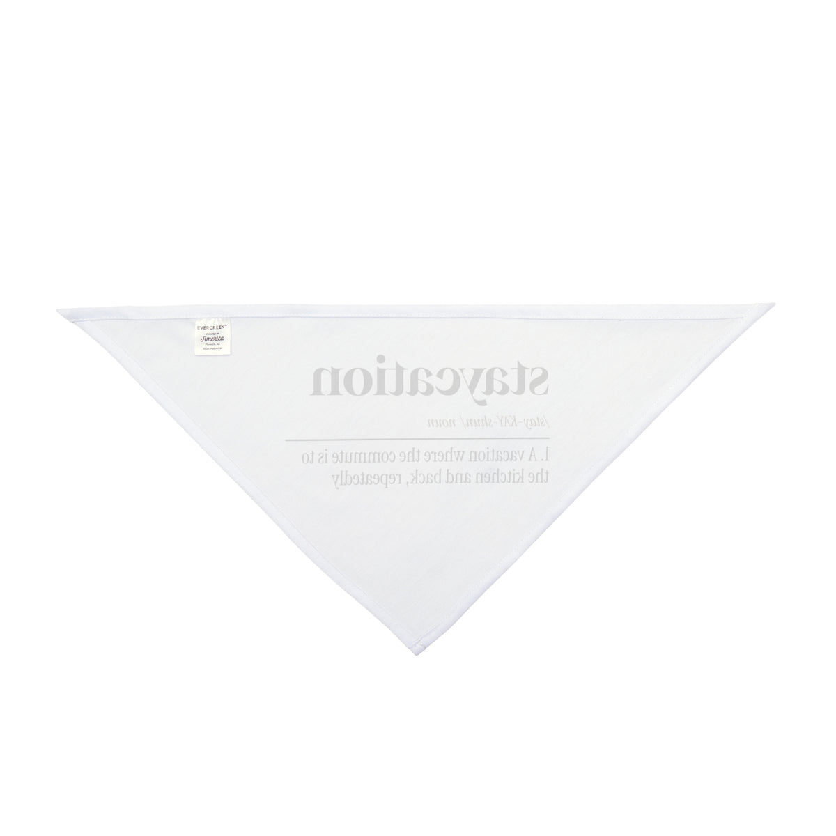 Funny Staycation Dog Bandana Commute To The Kitchen For Homebodies