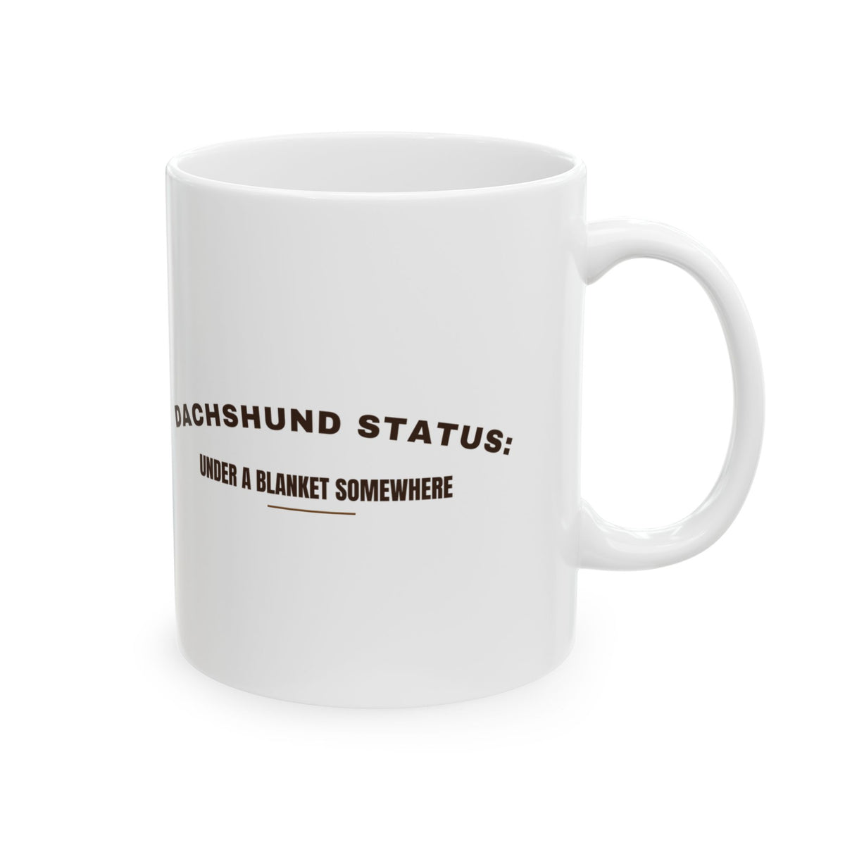 Dachshund Coffee Mug Under A Blanket Somewhere Retro Arch Cup