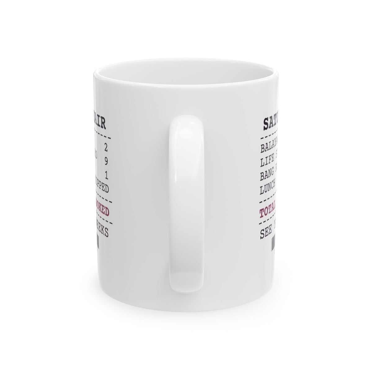 Funny Hairstylist Coffee Mug Life Stories Heard 9 Lunch Skipped