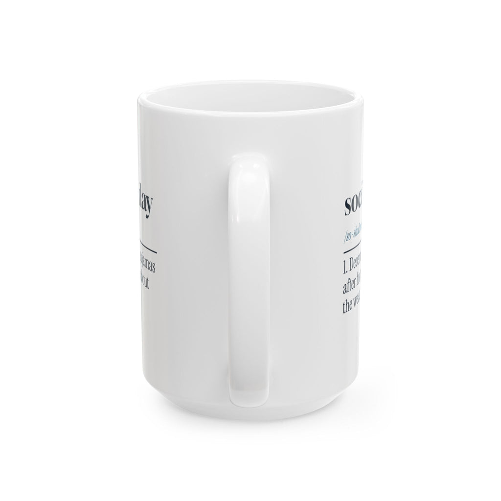 Funny Christmas Coffee Mug Social Rest Day For Introverts