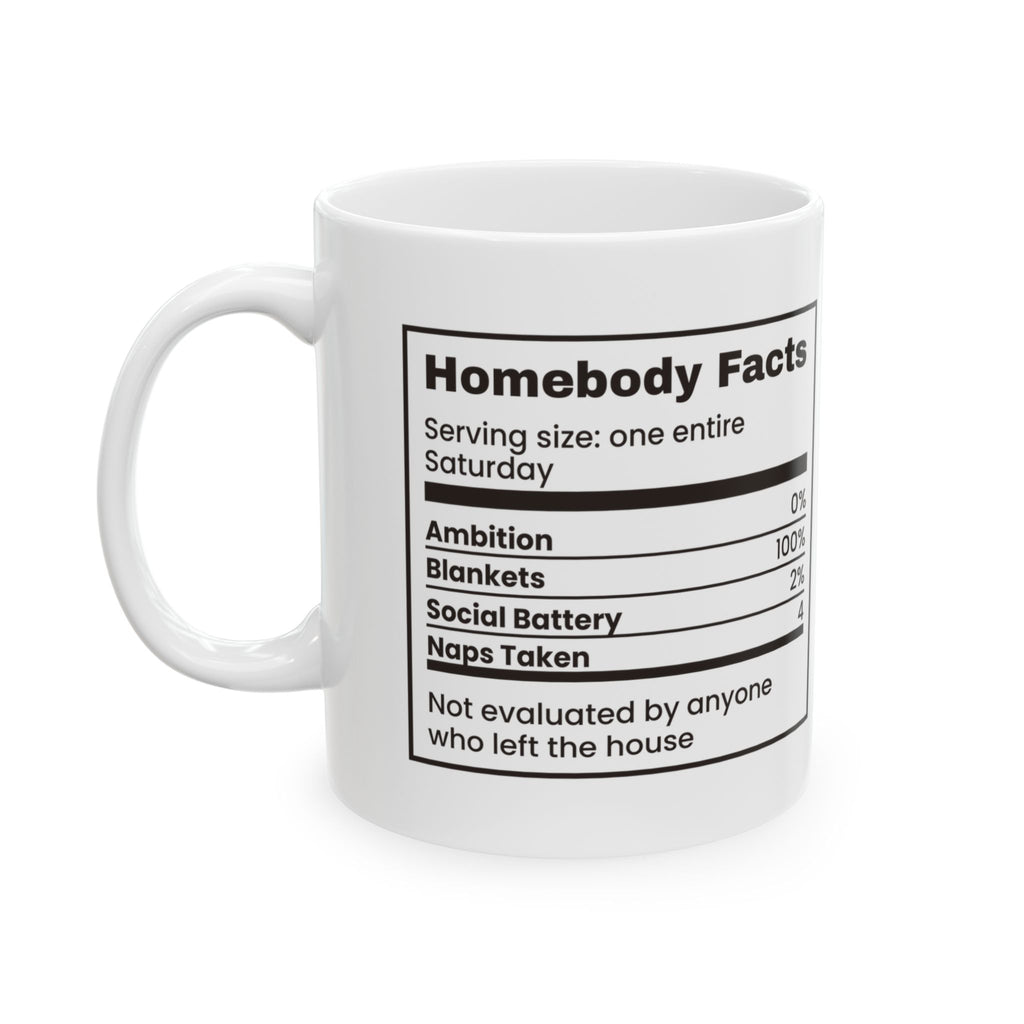 Homebody Coffee Mug, Facts 100% Blankets