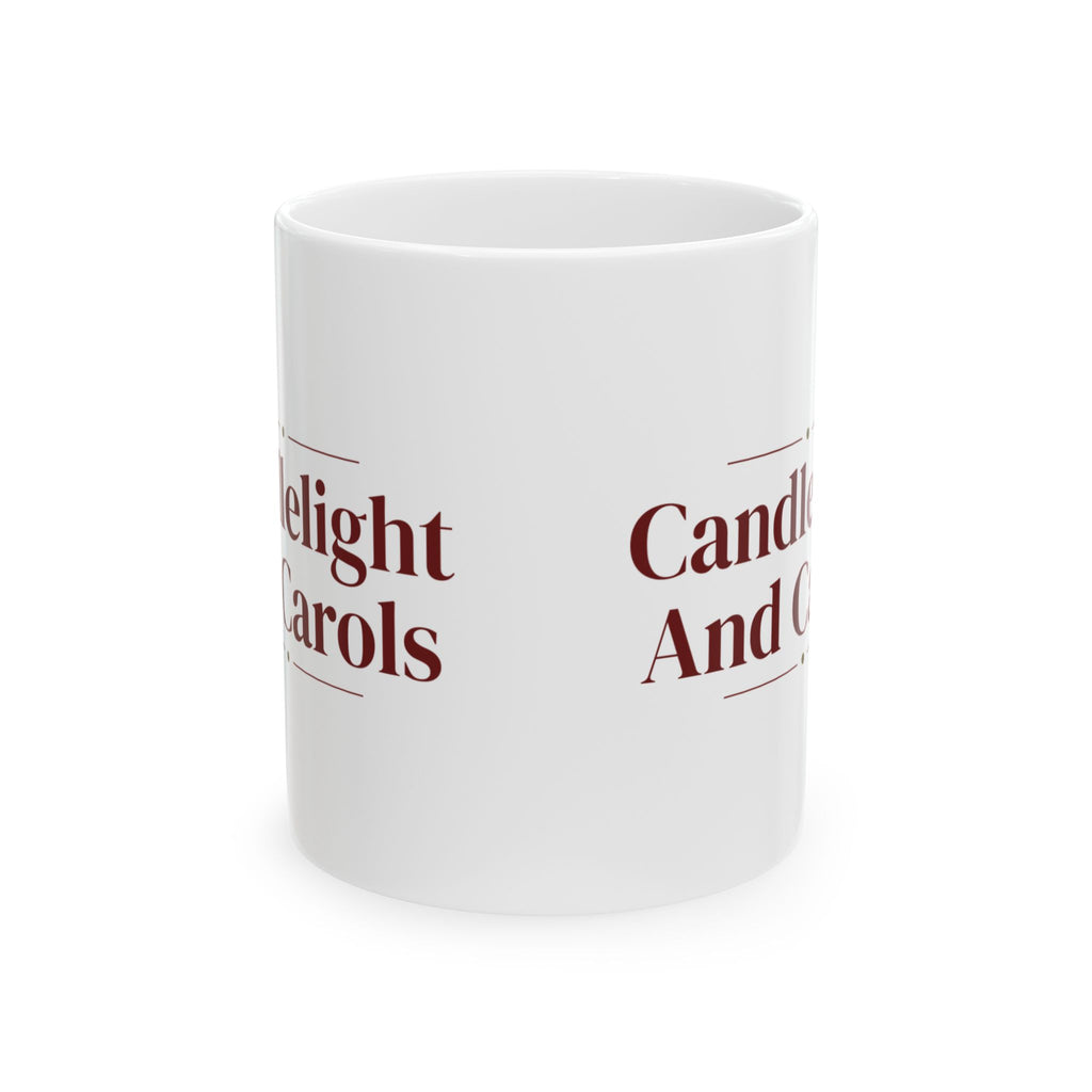 Christmas Coffee Mug Candlelight And Carols Cozy Christmas Mug