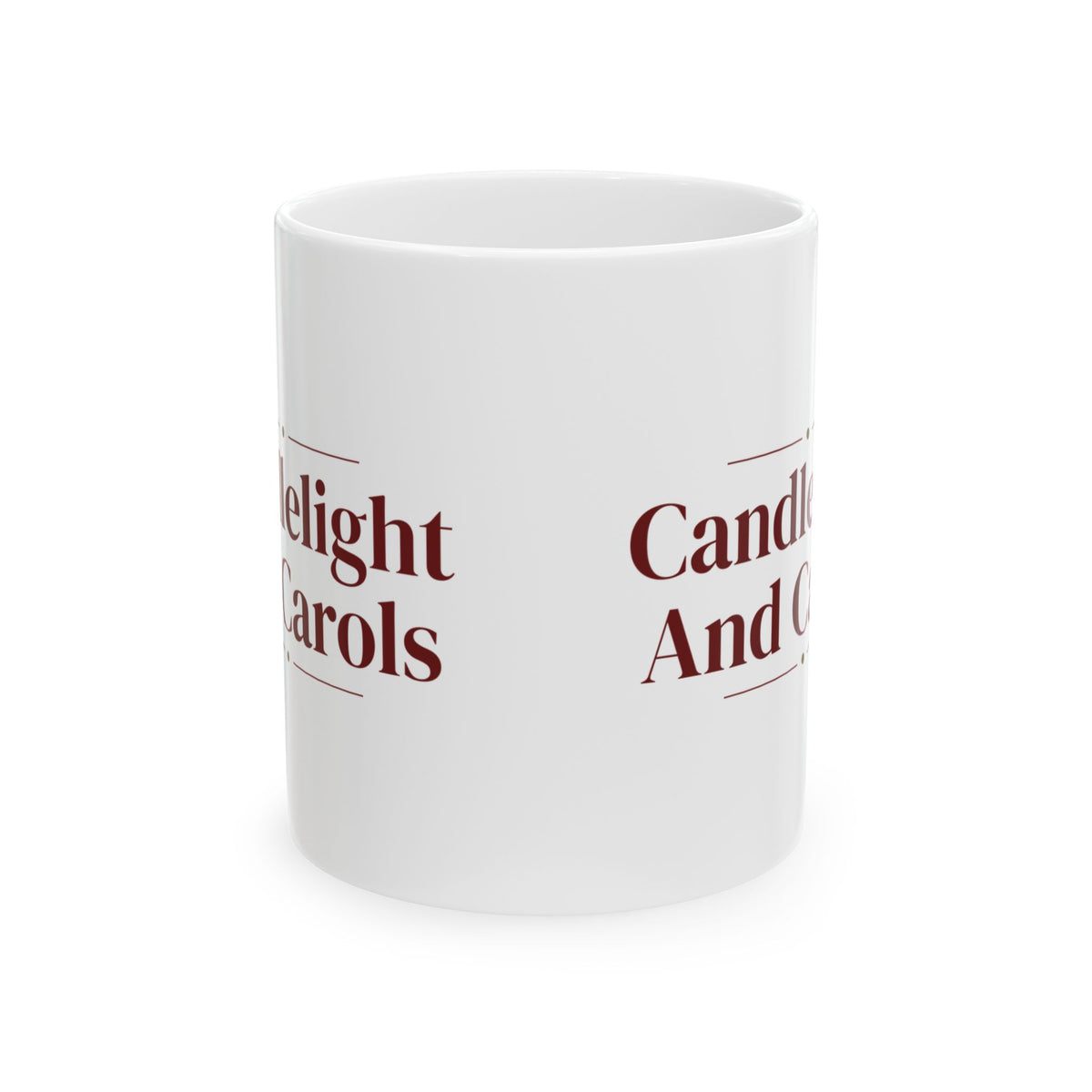 Christmas Coffee Mug Candlelight And Carols Cozy Christmas Mug