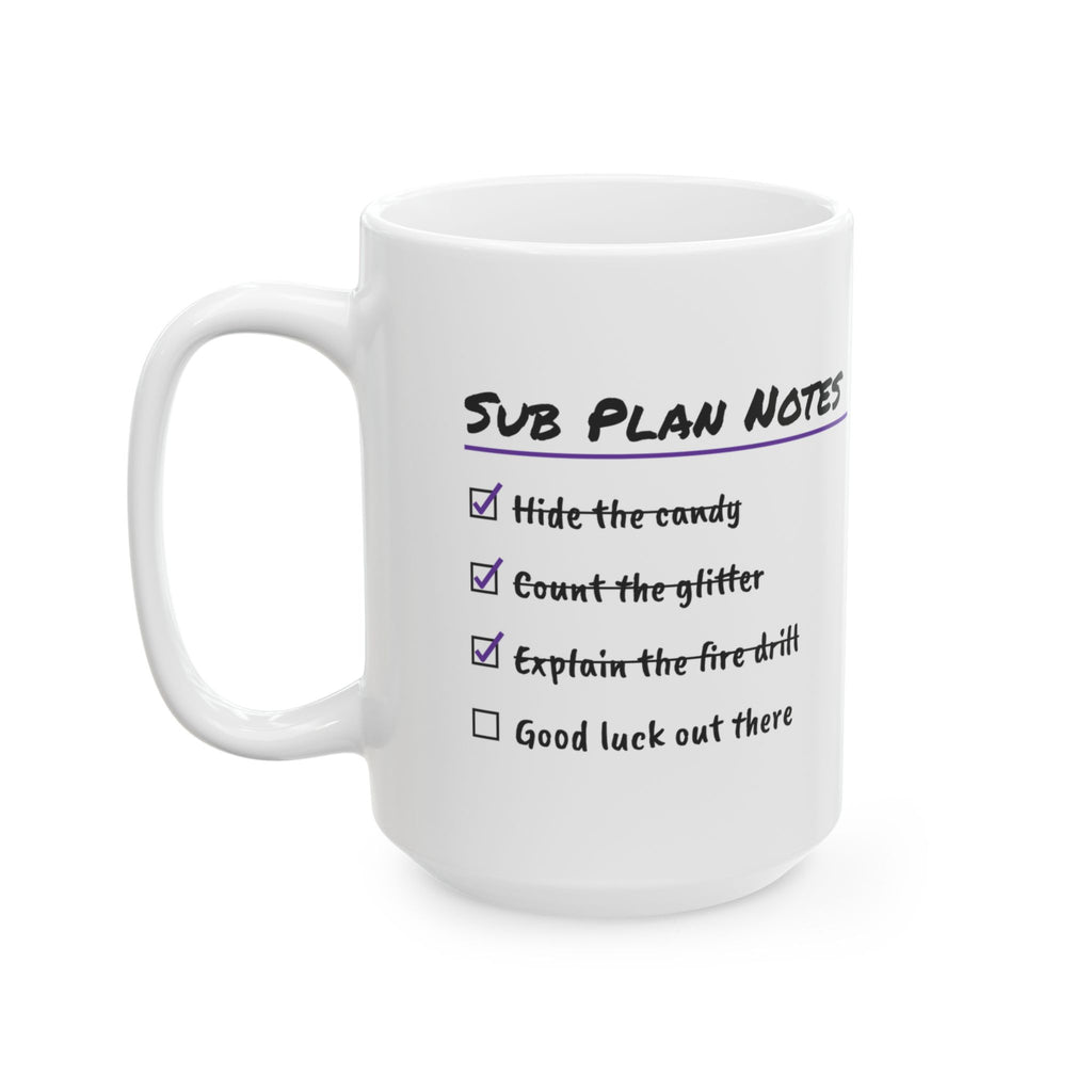 Spooky Teacher Coffee Mug Sub Plan Checklist For Teachers