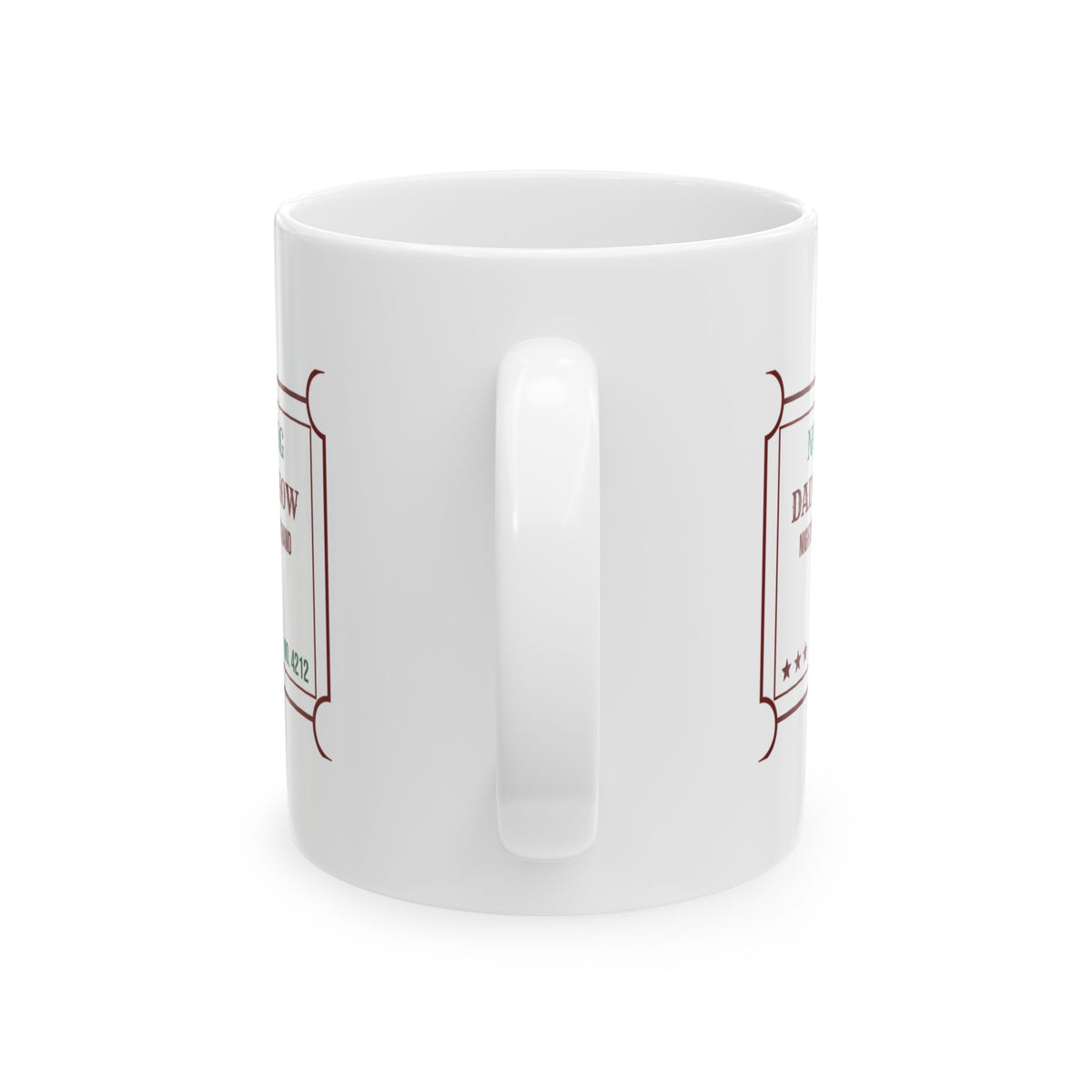 Funny Christmas Dad Coffee Mug Dad's Light Show Nightly At Six Ticket
