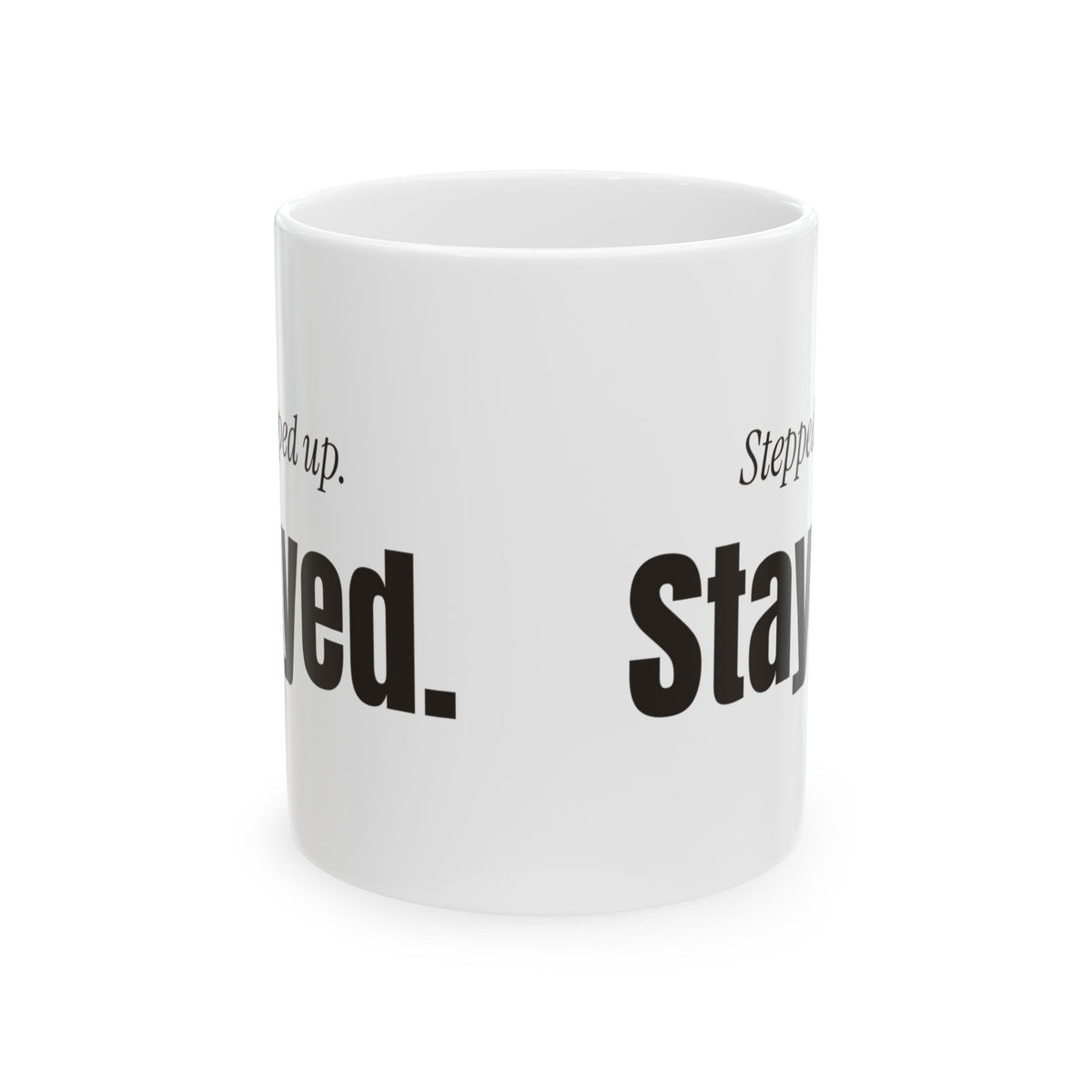 Stepdad Coffee Mug Stepped Up Stayed For Bonus Dad