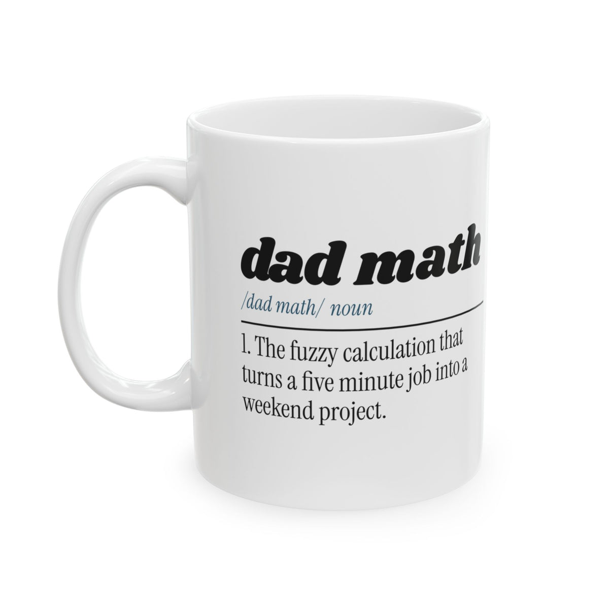 Funny Dad Coffee Mug Dad Math Definition For Dad Fathers