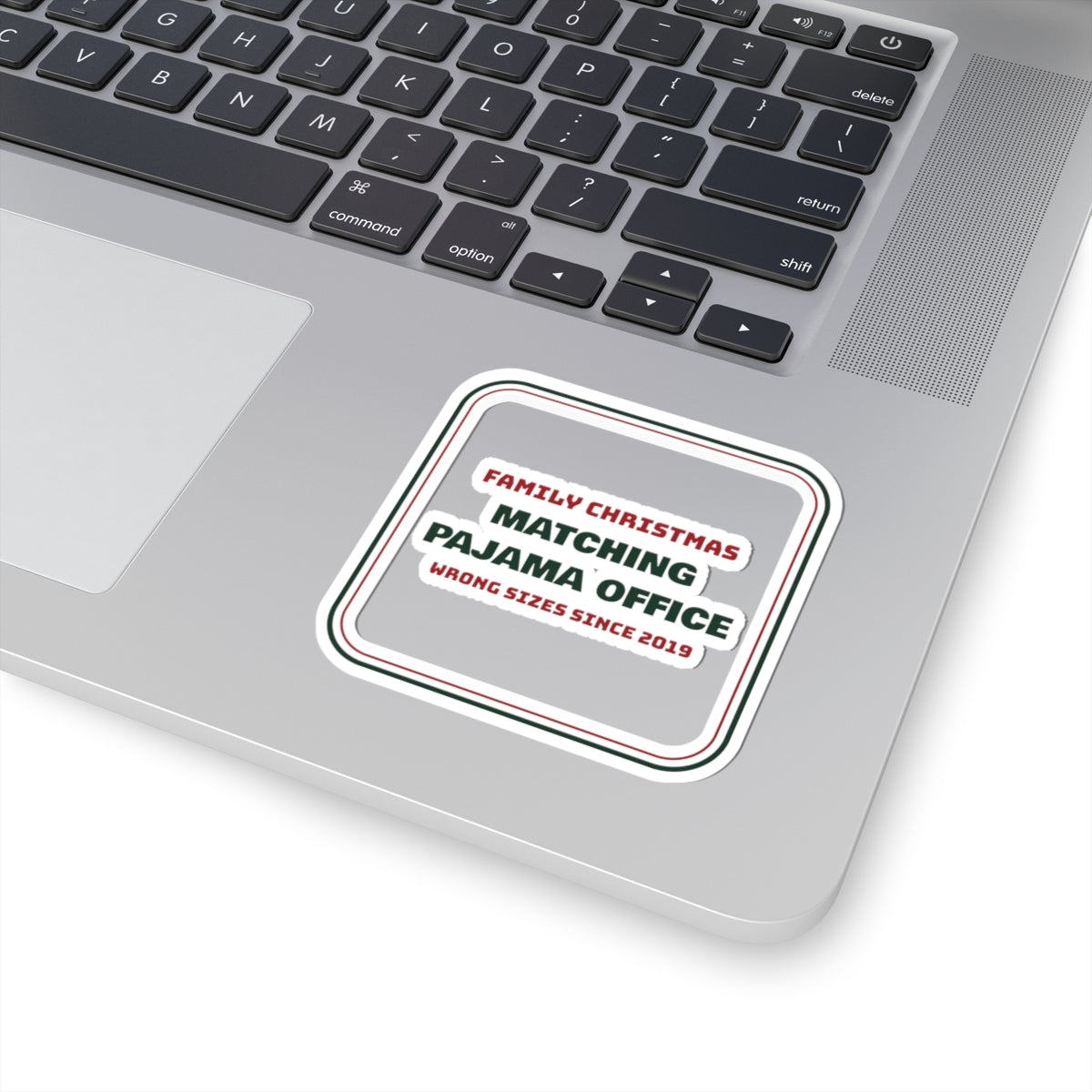 Funny Christmas Sticker Matching Pajama Office Family