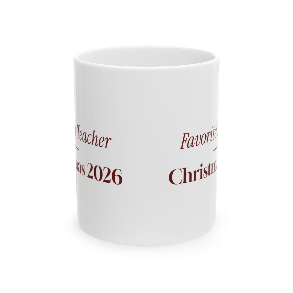 Christmas Teacher Coffee Mug Favorite Teacher Christmas 2026