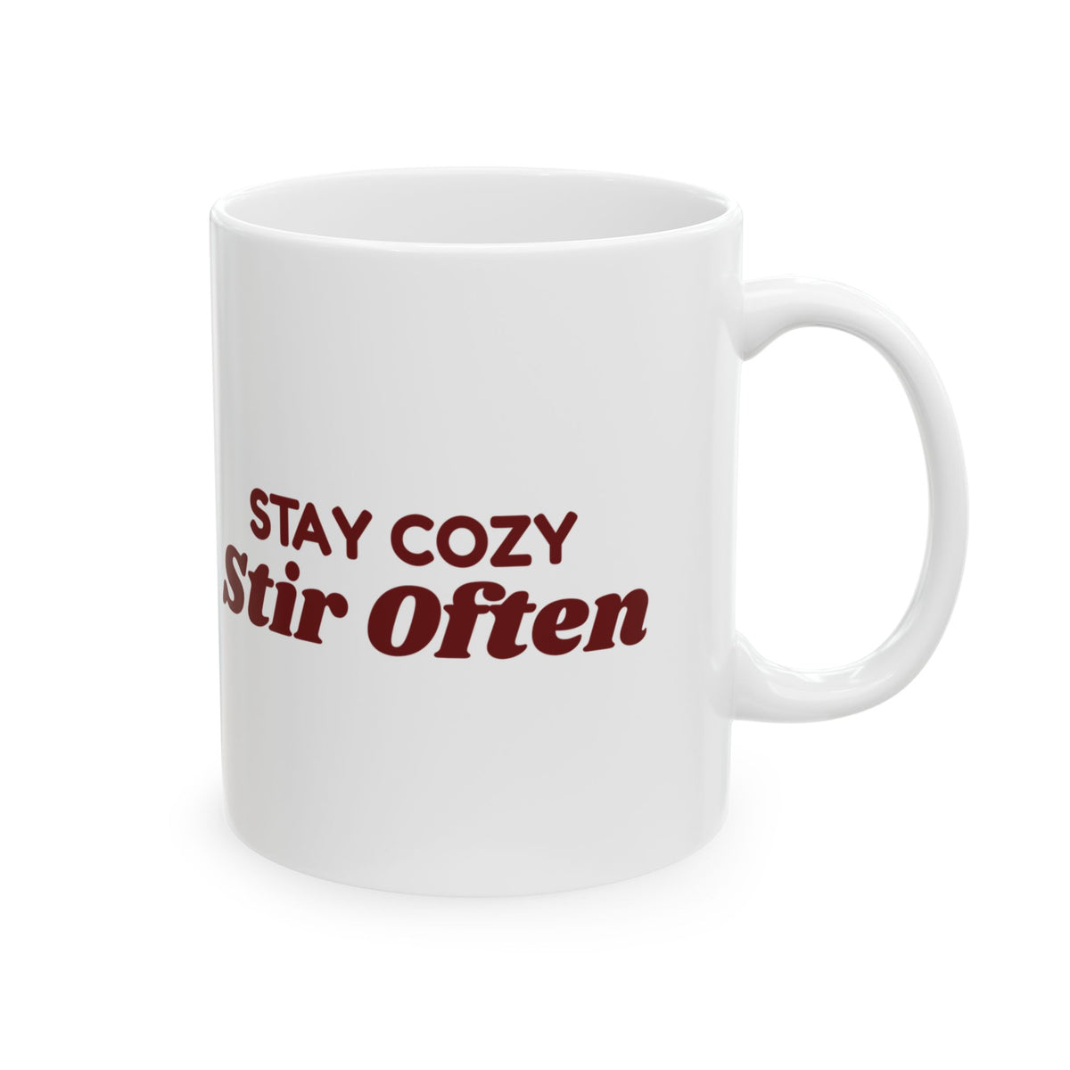 Hot Cocoa Coffee Mug Stay Cozy Stir Often Winter Mug