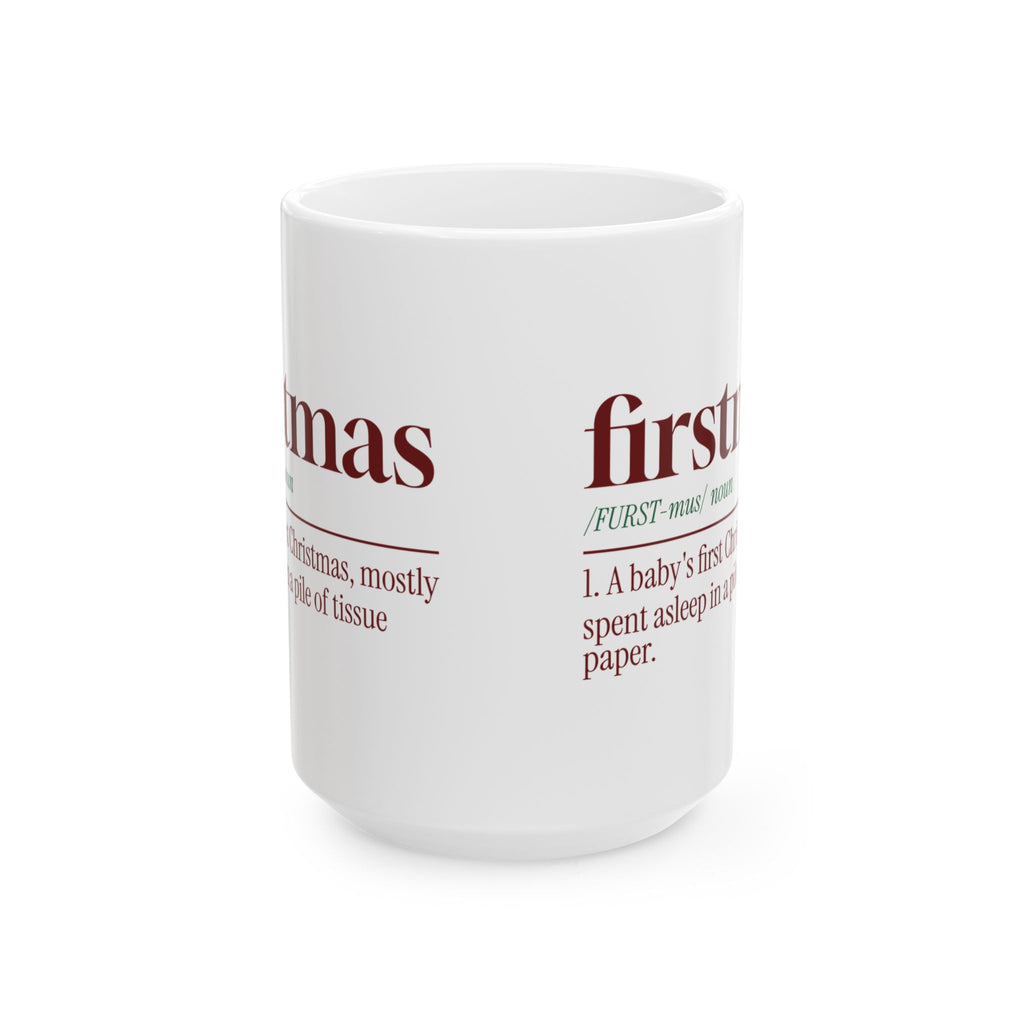 Christmas Coffee Mug Firstmas Dictionary Definition New Baby
