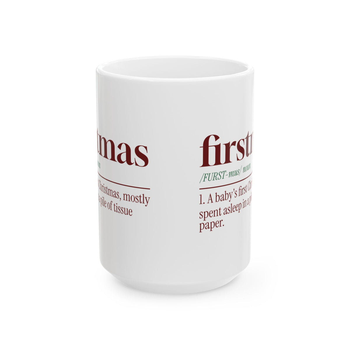 Christmas Coffee Mug Firstmas Dictionary Definition New Baby