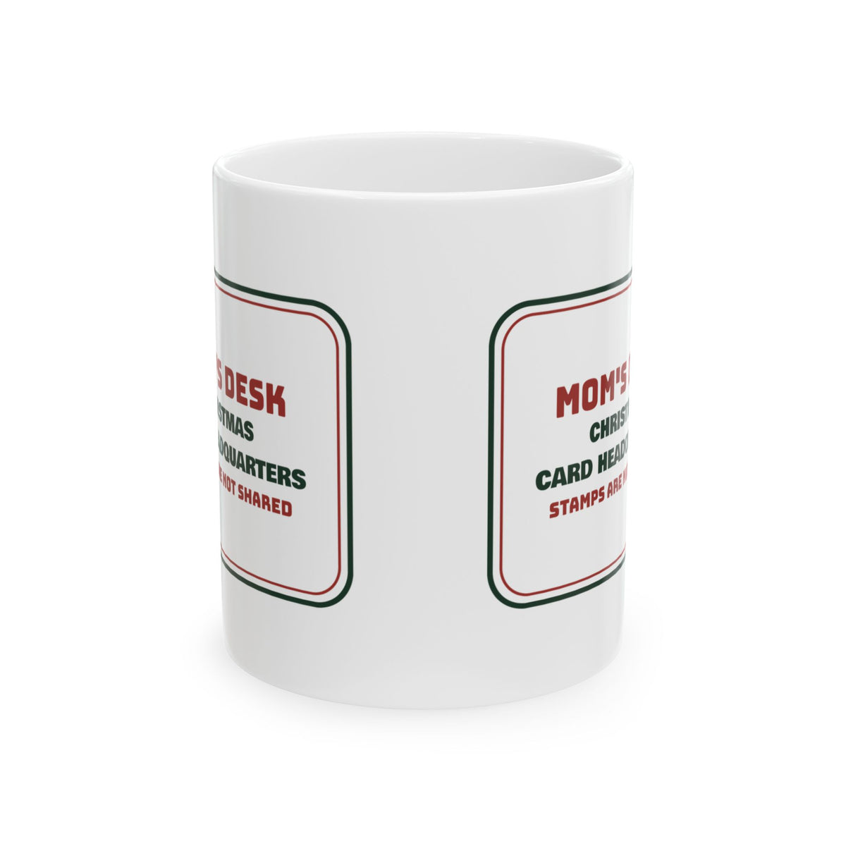 Funny Christmas Coffee Mug Christmas Card Headquarters For Mom