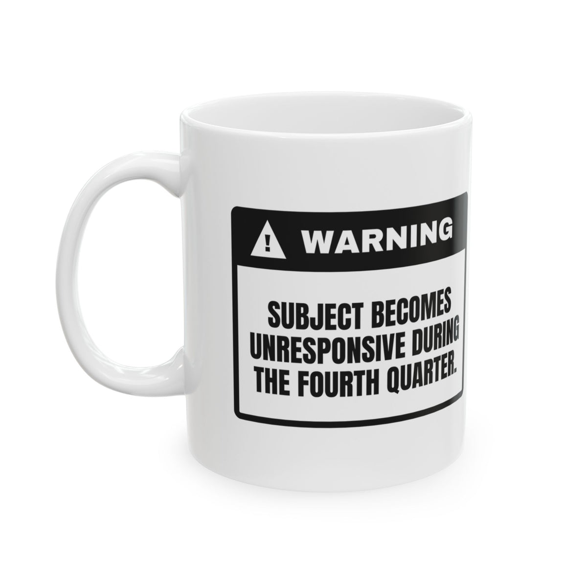 Game Day Coffee Mug Unresponsive During Fourth Quarter