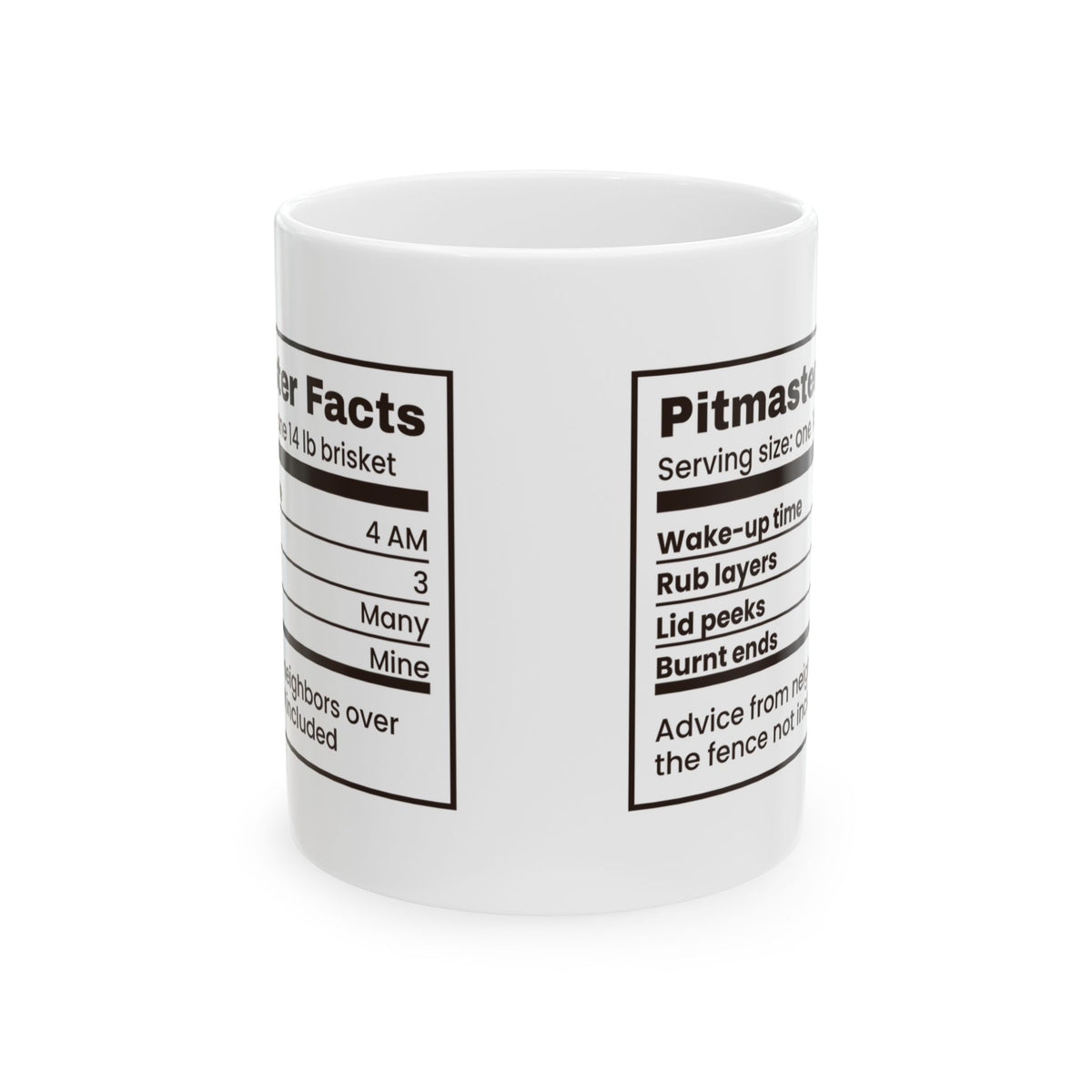 Funny BBQ Mug Up At Four Burnt Ends Are Mine Pitmaster Facts