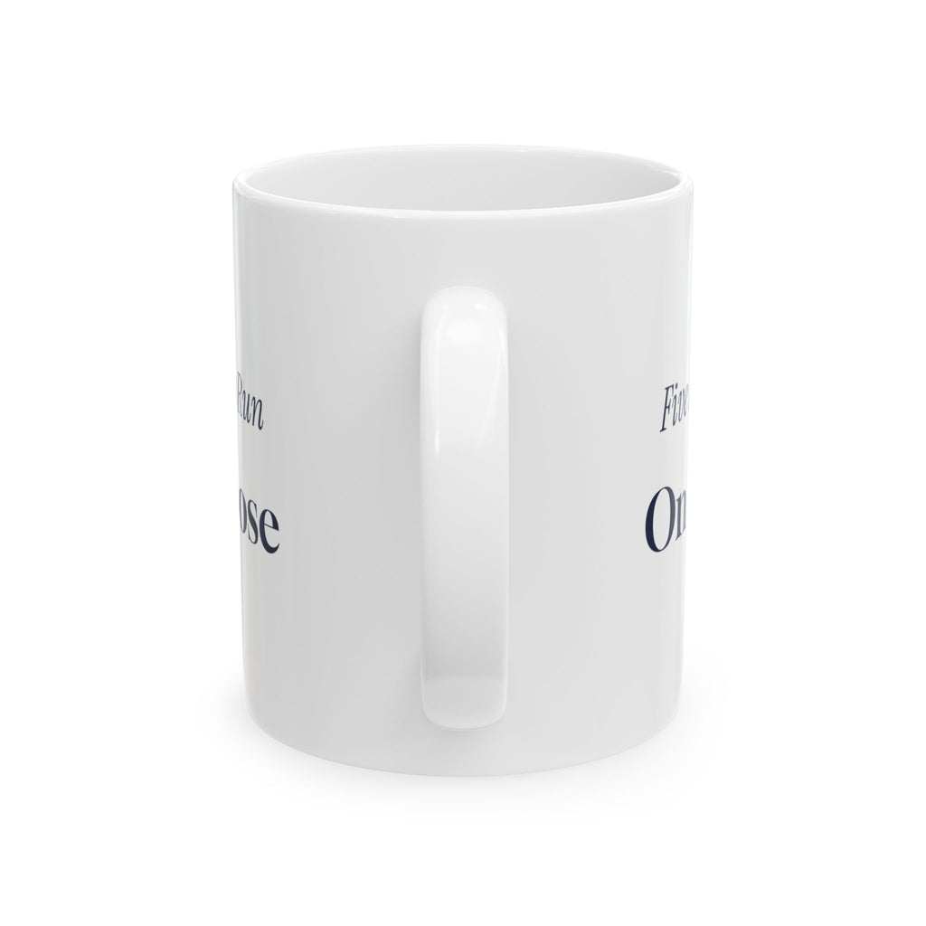 Funny Running Coffee Mug Five AM Rain Run On Purpose For Runners