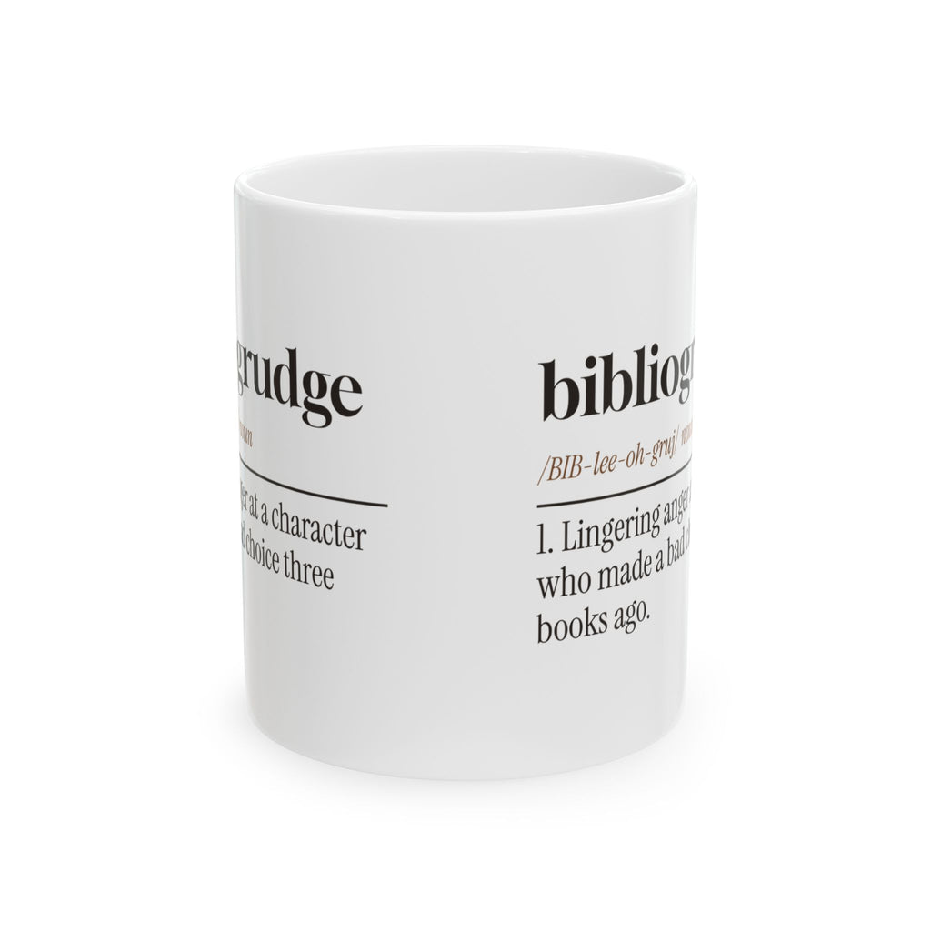 Funny Book Lover Coffee Mug Bibliogrudge Still Mad Three Books Later