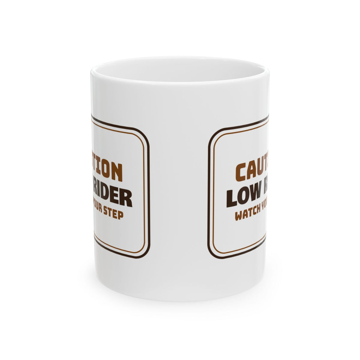 Funny Dachshund Coffee Mug Low Rider Watch Your Step