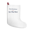 Funny Baby's First Christmas Stocking Ate The Bow New Parents