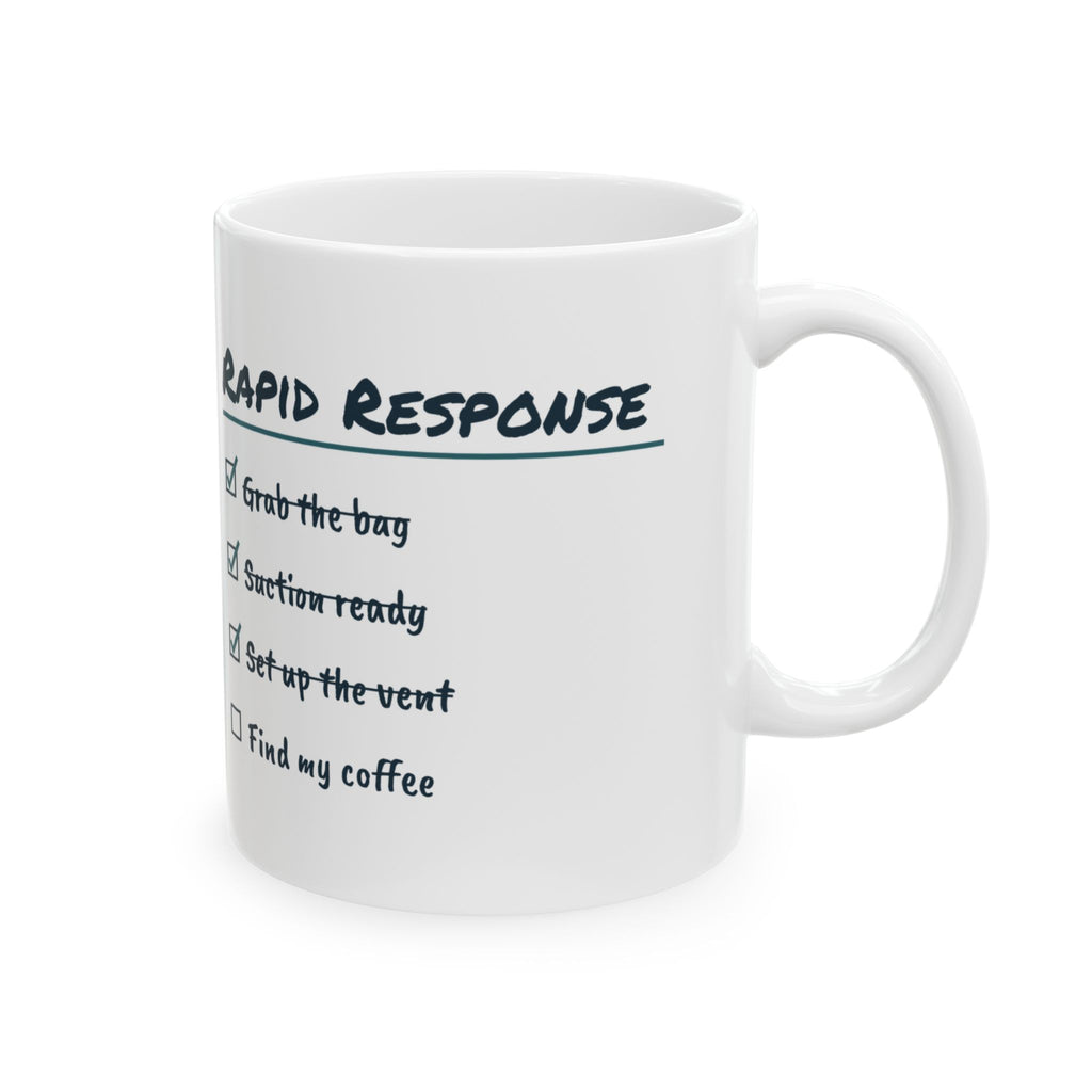 Funny Respiratory Therapist Mug Rapid Response Checklist Find Coffee