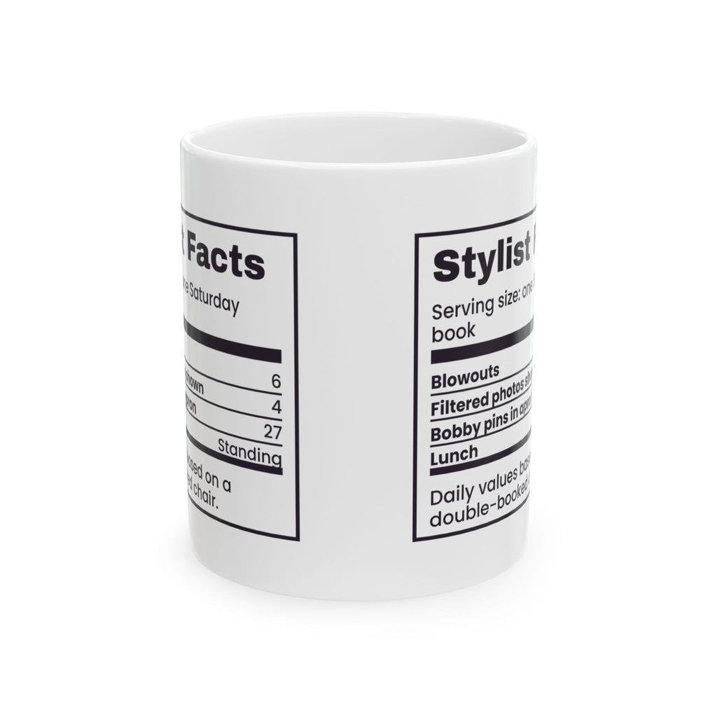 Funny Hairstylist Mug Bobby Pins In Apron 27 Stylist Nutrition Facts