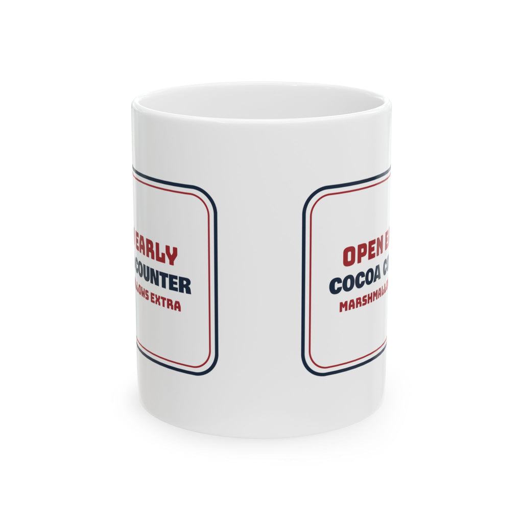 Christmas Cocoa Coffee Mug Cocoa Counter Marshmallows Extra Hot Chocolate