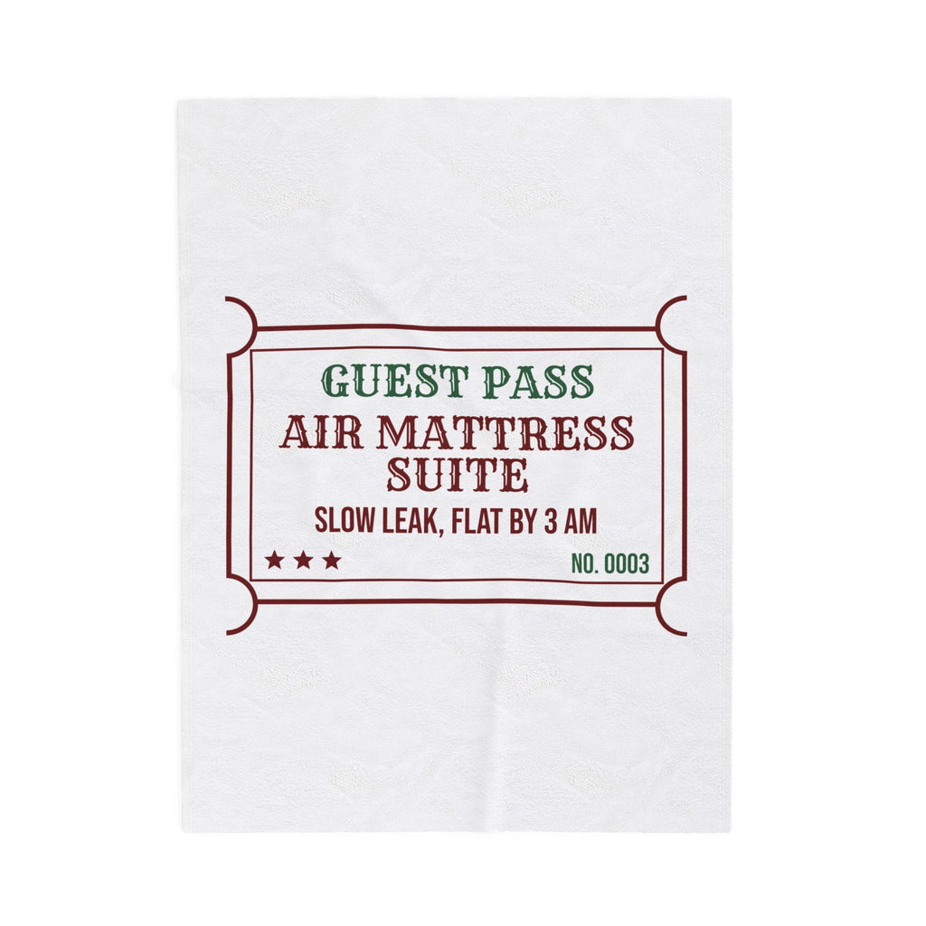 Funny Christmas In Laws Throw Blanket Air Mattress Suite Guest Pass