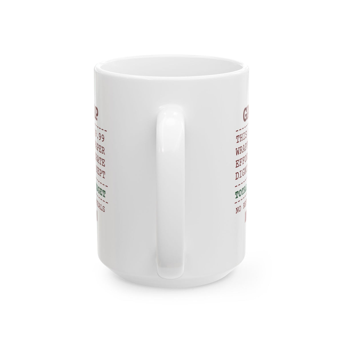 Funny White Elephant Coffee Mug Gag Swap Receipt For Office Exchange