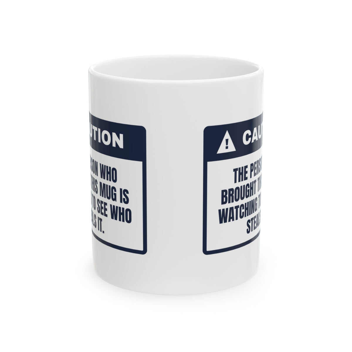 Funny White Elephant Coffee Mug The Person Who Brought This Is Watching
