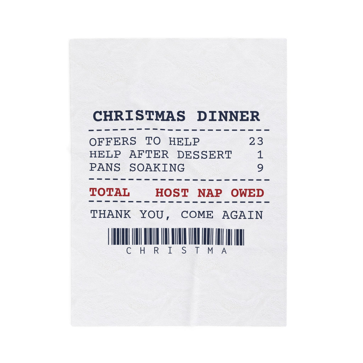 Funny Christmas Host Throw Blanket Offers To Help 23 Receipt For Hosts