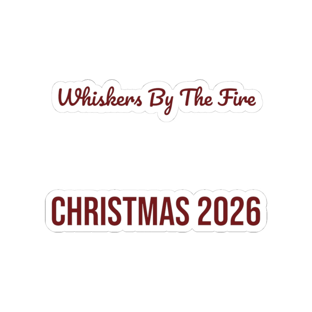 Christmas Sticker Whiskers By The Fire Christmas 2026 For Cat Moms